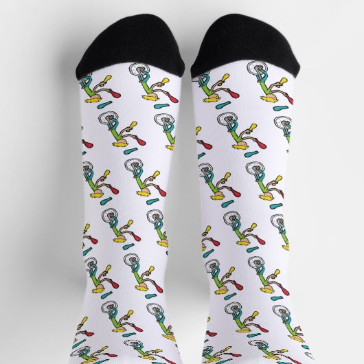 Unicycling Juggler ソックス (上部)