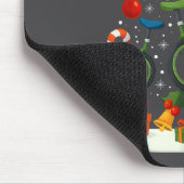 Unicycling Unicycle Christmas Tree Xmas マウスパッド (コーナー)