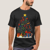 Unicycling Unicycle Christmas Tree Xmas  Tシャツ (正面)