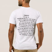 UNIDRIP第10条Tシャツ Tシャツ (裏面)