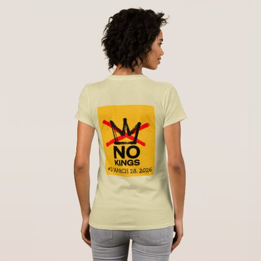 Unified with No Kings #3 Tシャツ (裏面フル)