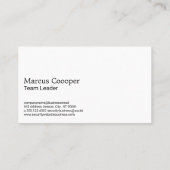 Uniformのセキュリティガード 名刺 (裏面)