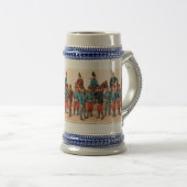 Uniforms of Austria Hungary lithograph beer stein ビールジョッキ (正面右)