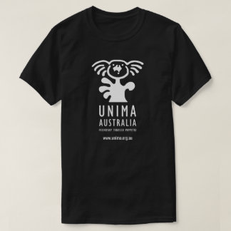 UNIMAオーストラリアメンズTシャツの黒 Tシャツ