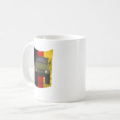 Unimogのドイツ人の旗 コーヒーマグカップ (正面左)