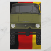 Unimogのドイツ人の旗 便箋 (正面)