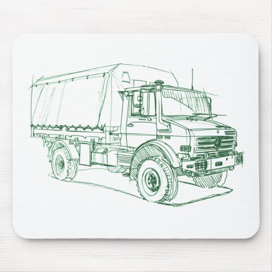 Unimog U4000 マウスパッド (正面)