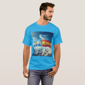 Unión de Naciones: Banderas de Argentina y España  Tシャツ (正面フル)