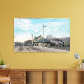 Union DepotLewistonのメイン通りビュー、ID キャンバスプリント (インサイチュ (リビング))