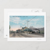 Union DepotLewistonのメイン通りビュー、ID ポストカード (正面/裏面)