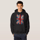Union Jack British England United Kingdom Brushed パーカ (正面フル)