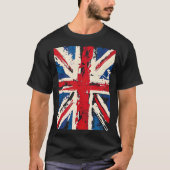 Union Jack British England United Kingdom Brushed  Tシャツ (正面)