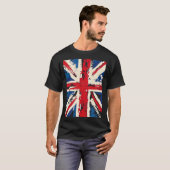 Union Jack British England United Kingdom Brushed  Tシャツ (正面フル)