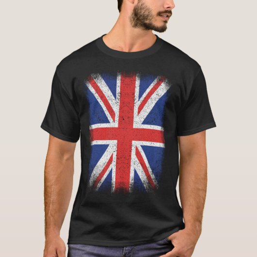 Union Jack British Flag Great Britain Y2k United K Tシャツ (正面)