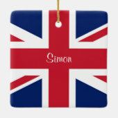 Union Jack British Flag UK Golf Head Cover セラミックオーナメント (裏面)