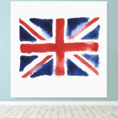 Union jack design canvas print キャンバスプリント (インサイチュ (ウッドフロア))