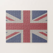 Union Jack Flag Fishnet Pattern Jigsaw Puzzle ジグソーパズル (横)