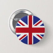 Union Jack Flag Pin Button Badge United Kingdom UK 缶バッジ (正面&裏面)