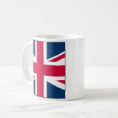 Union Jack Full Side Square Design Coffee Mug コーヒーマグカップ (正面左)