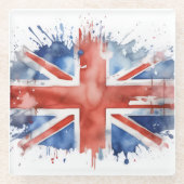union jack glass coaster ガラスコースター (正面)