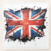 Union jack glass coaster ガラスコースター (正面)