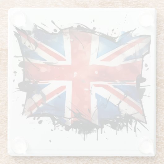 Union jack glass coaster ガラスコースター (裏面)