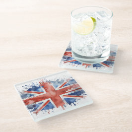 union jack glass coaster ガラスコースター
