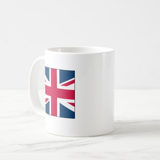 Union Jack Mug Small Square Design コーヒーマグカップ (正面左)