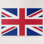 Union Jack National Flag of United Kingdom England ジグソーパズル<br><div class="desc">The Union Flag, Royal Union Flag or Union Jack since 1606 is the national flag of the United Kingdom. Blue field on which the Cross of Saint Andrew counterchanged with the Cross of Saint Patrick, over all the Cross of Saint George fimbriated. This work created by the United Kingdom Government...</div>