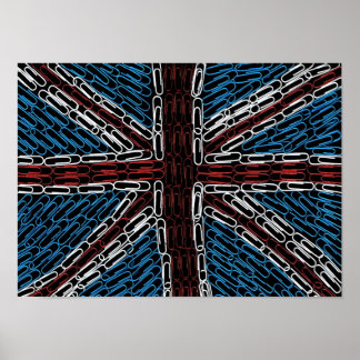 Union Jack of Paperclips ポスター