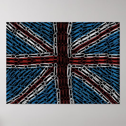 Union Jack of Paperclips ポスター (正面)