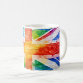 Union Jack Rainbow Mug コーヒーマグカップ (正面右)