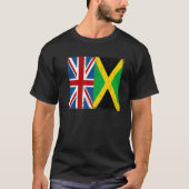 Union Jack With Jamaican Flag & British Caribbean Tシャツ (正面)