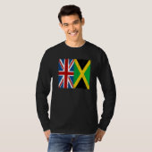 Union Jack With Jamaican Flag & British Caribbean Tシャツ (正面フル)