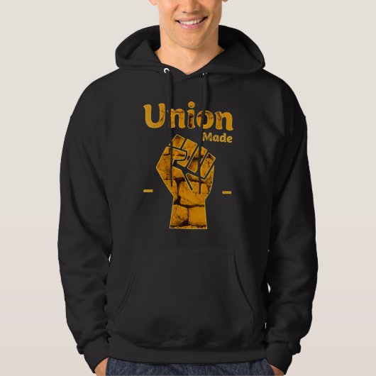 Union Made Worker Fist Labor Day Design パーカ (正面)