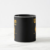 Union Made Worker Fist Labor Day Design マグカップ (中央)