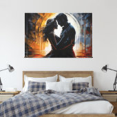 Union of Hearts キャンバスプリント (インサイチュ (寝室))