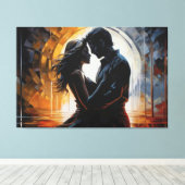 Union of Hearts キャンバスプリント (インサイチュ (ウッドフロア))