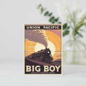 Union Pacific Big Boy Vintage Train  ポストカード (スタンド正面)