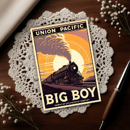 Union Pacific Big Boy Vintage Train  ポストカード