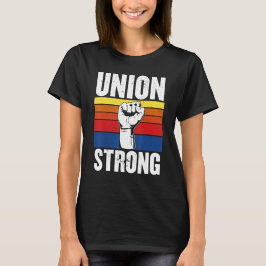 Union Strong Labor day for womenmen Labor day par Tシャツ (正面)