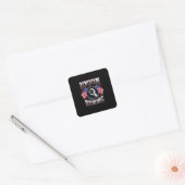 Union Strong Pro – 労働組合労働者の労働抗議 スクエアシール (封筒)