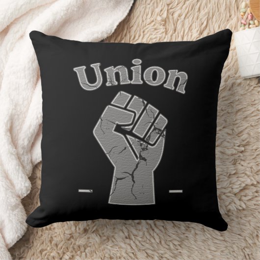 Union Strong Worker Fist Minimal Design クッション (ブランケット)