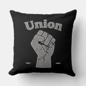 Union Strong Worker Fist Minimal Design クッション (正面)