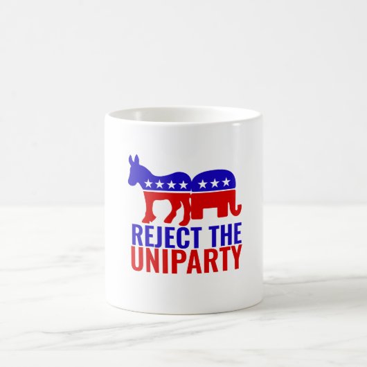 Unipartyを拒否する コーヒーマグカップ (中央)