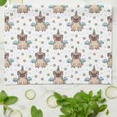 Unipugパターン キッチンタオル (折り畳み)