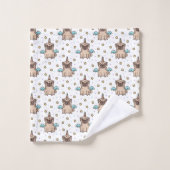 Unipugパターン バスタオルセット (ウォッシュタオル)