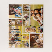 Unique 12 Photo Collage Name or Text ジグソーパズル (縦)