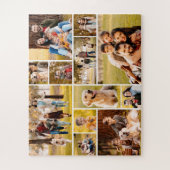 Unique 12 Photo Collage Simple ジグソーパズル (縦)