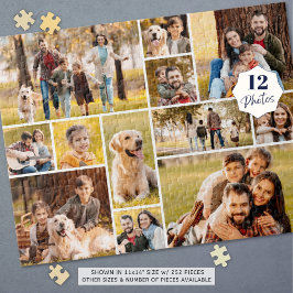 Unique 12 Photo Collage Simple ジグソーパズル